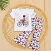 8. কুঁচি হাতা টপ + স্টাইলিশ প্যান্ট সেট